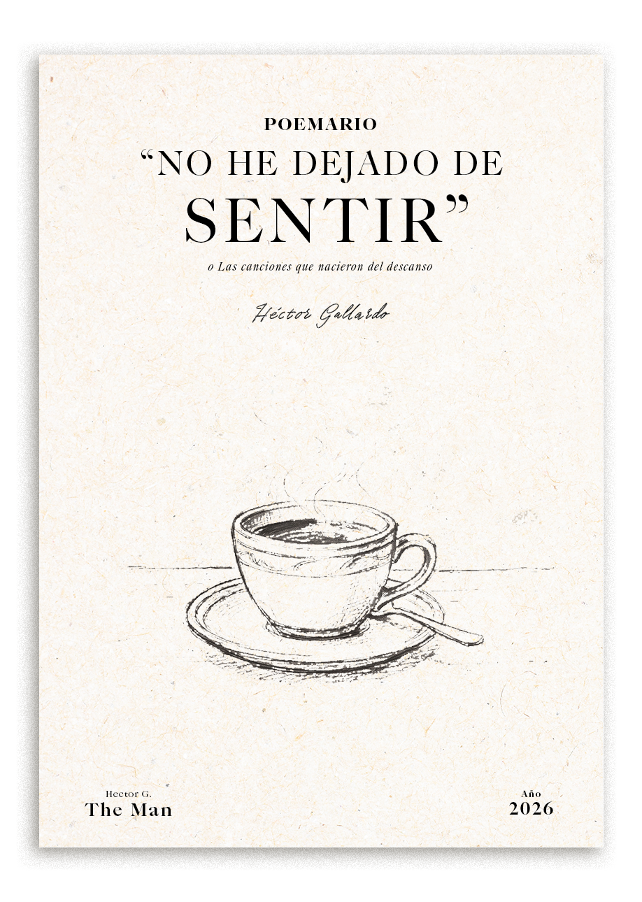 Portada del Poemario No he dejado de sentir